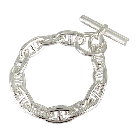 HERMES Chaine d'Ancre GM Silver Bracelet - Picture 1 of 12